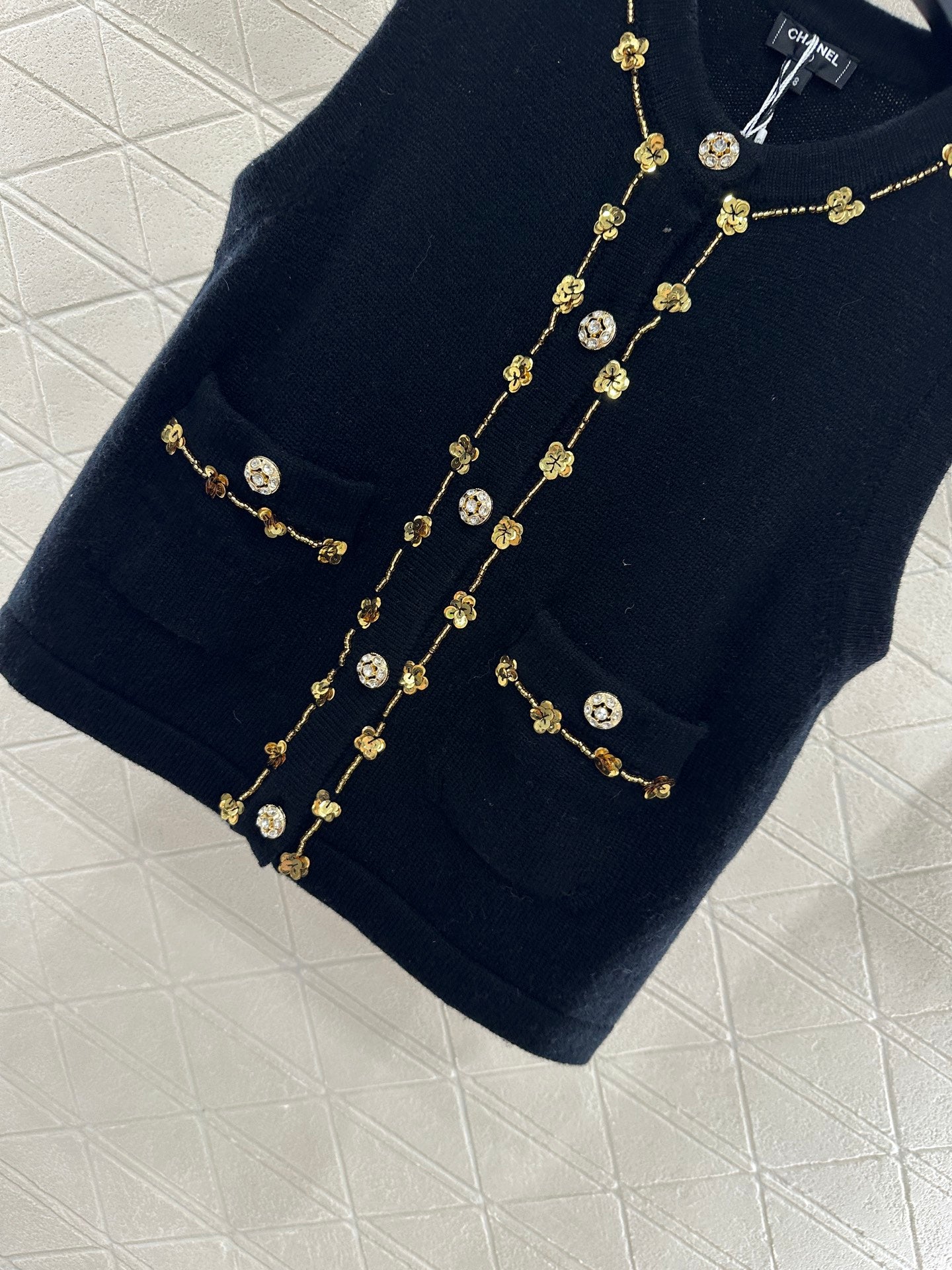 C*♥2025 New Arrival Beaded Knit Vest