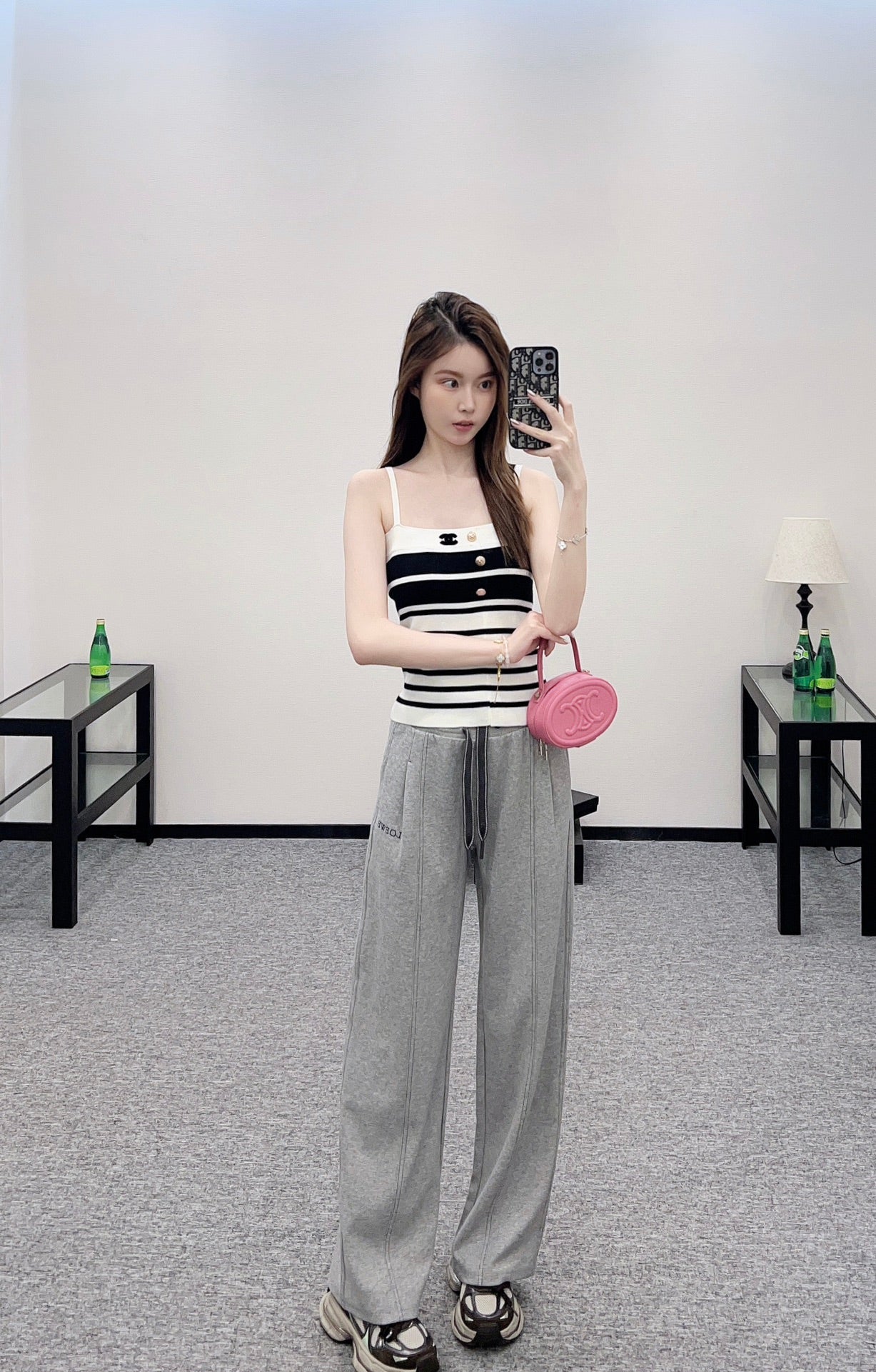 L*♥2025 New Arrival Drawstring Wide-Leg Pants