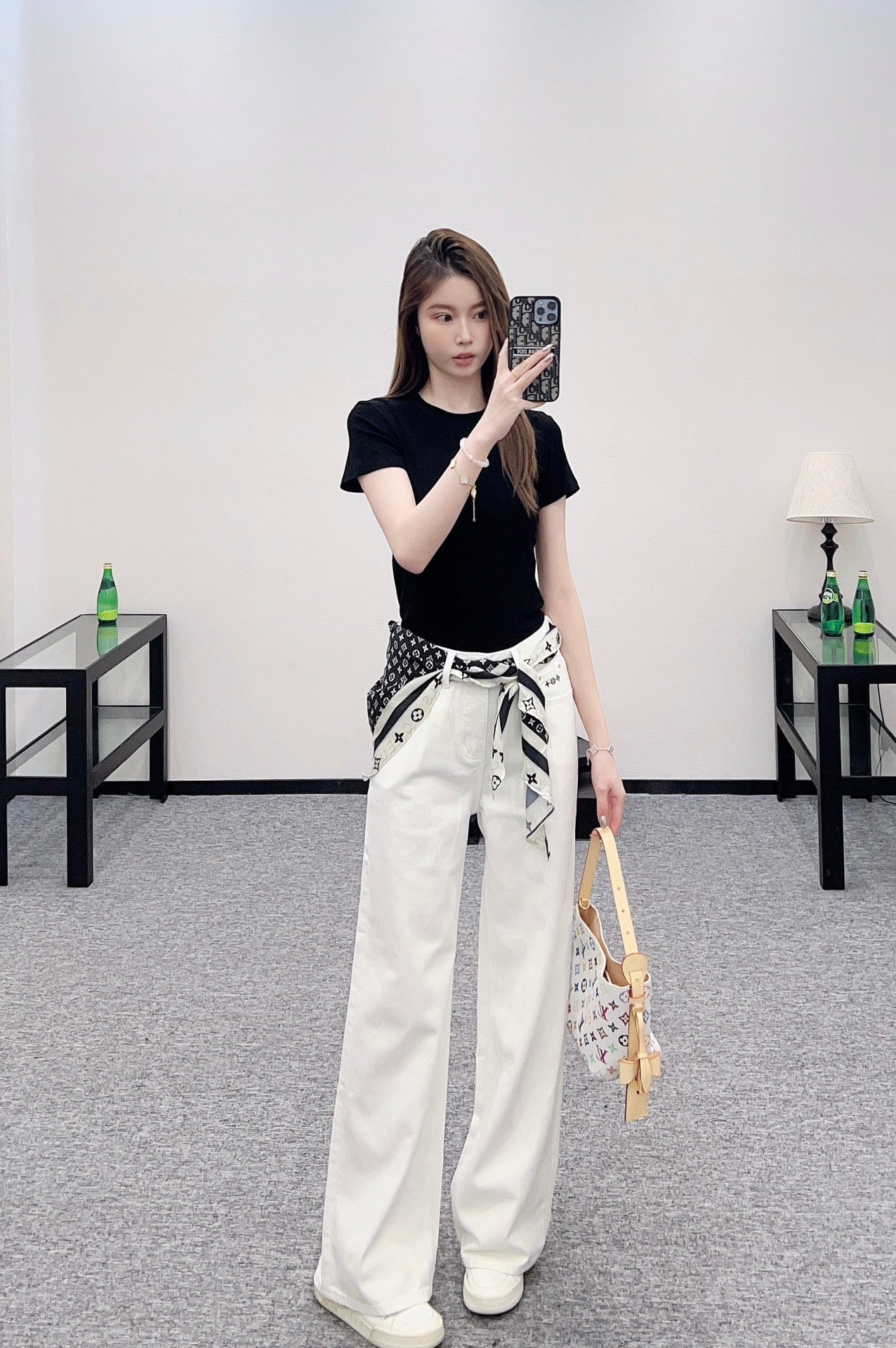 Louis*♥ 2025 New Arrivals Embroidered Denim Pants