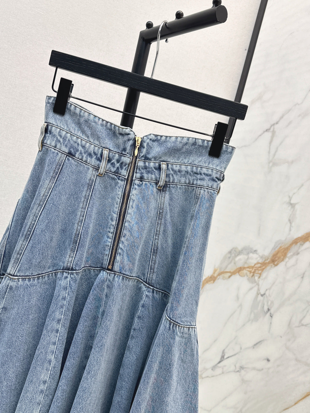 Zimm New Long denim skirt