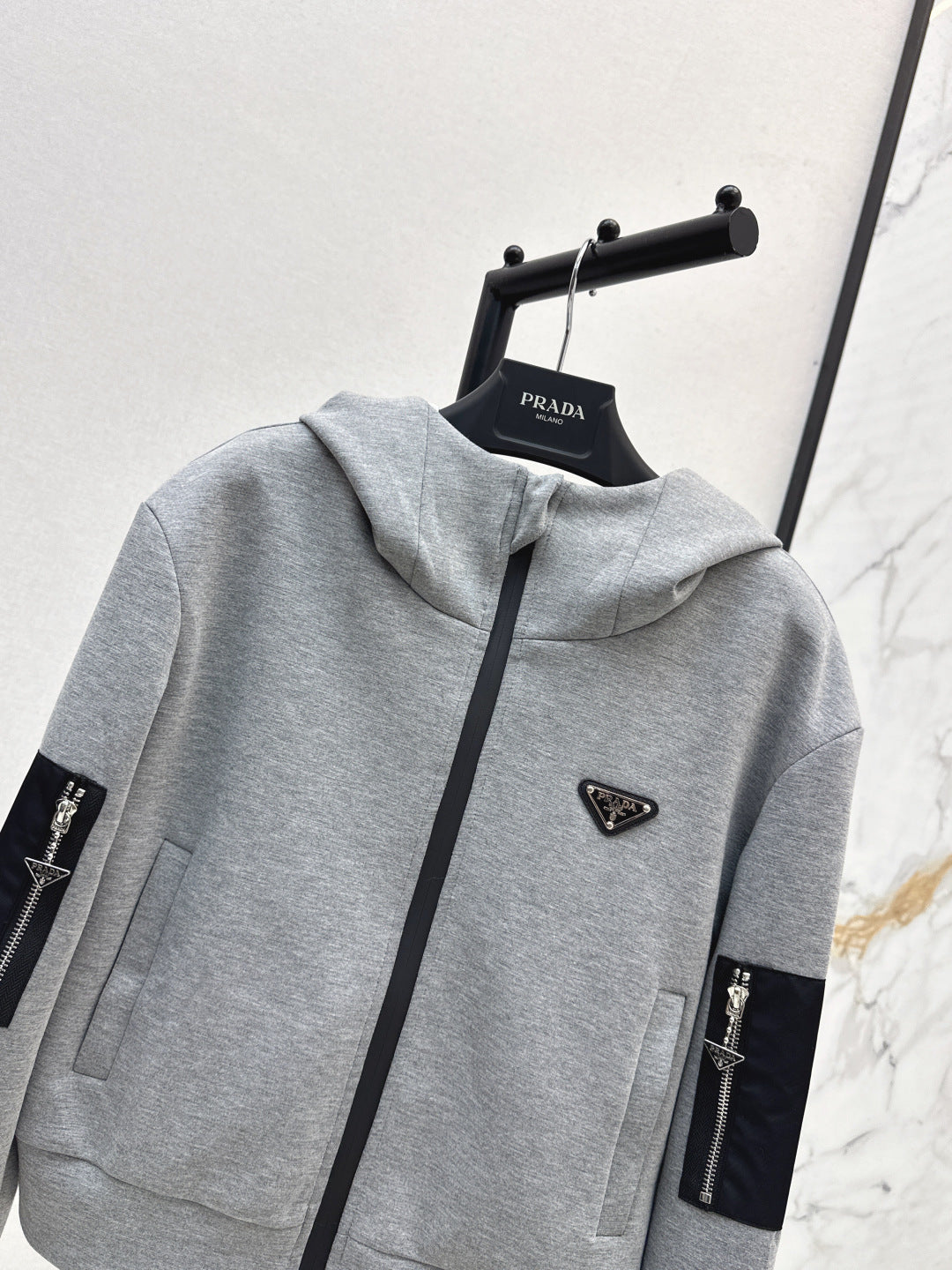 Pra New Hooded zip-up jacket