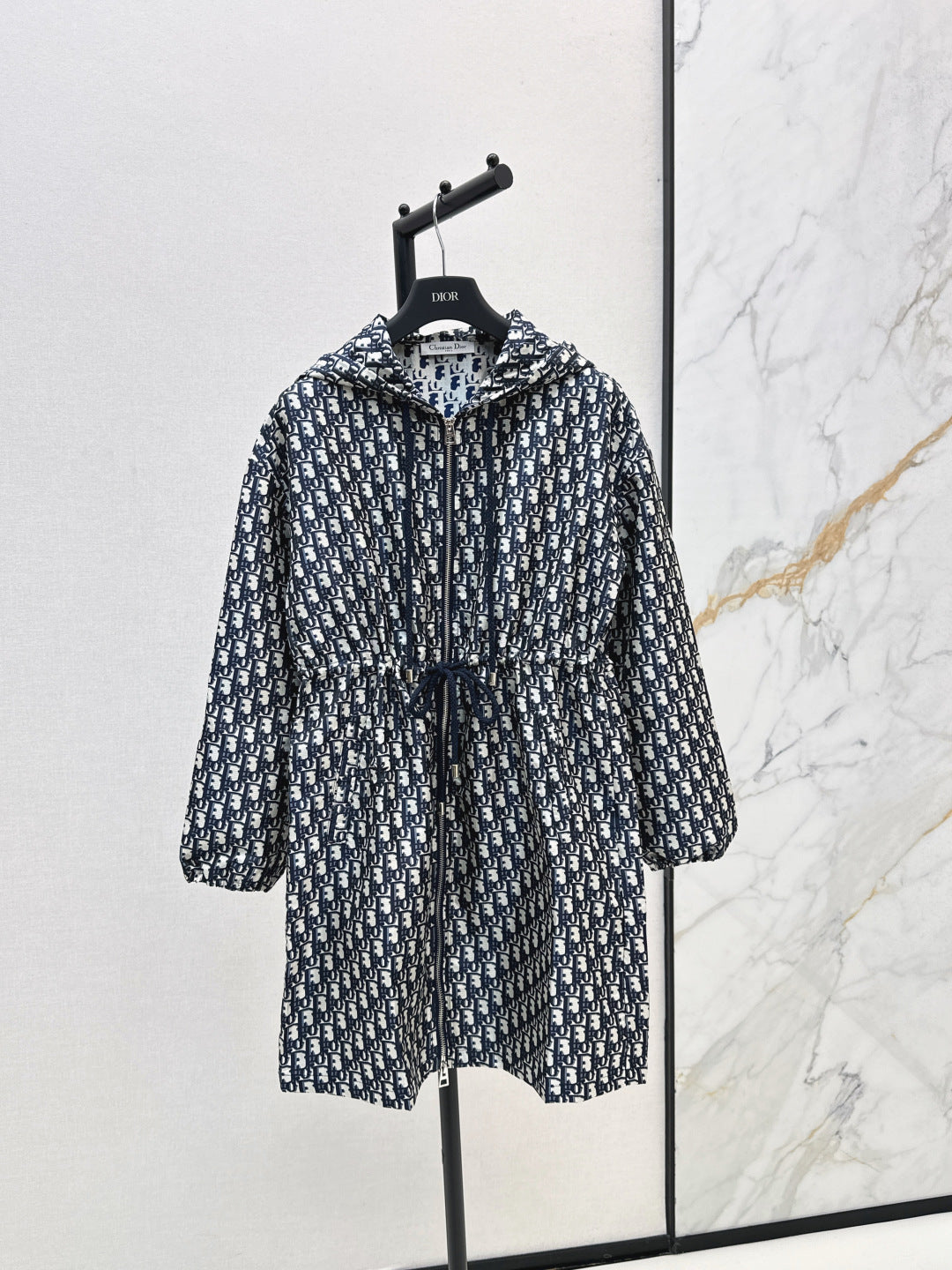 CD New hooded drawstring dress