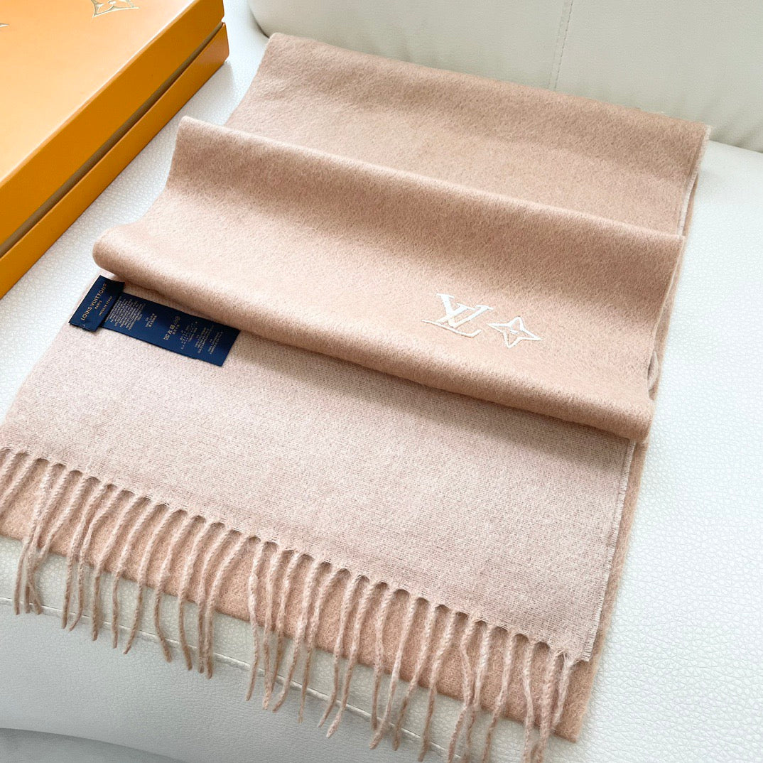 Louis classic striped plaid cashmere scarf