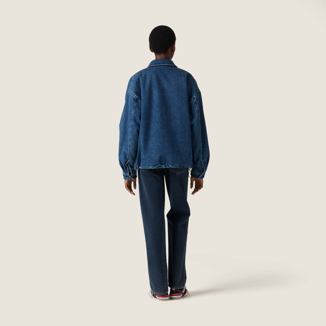 Miu NEW lapel denim jacket