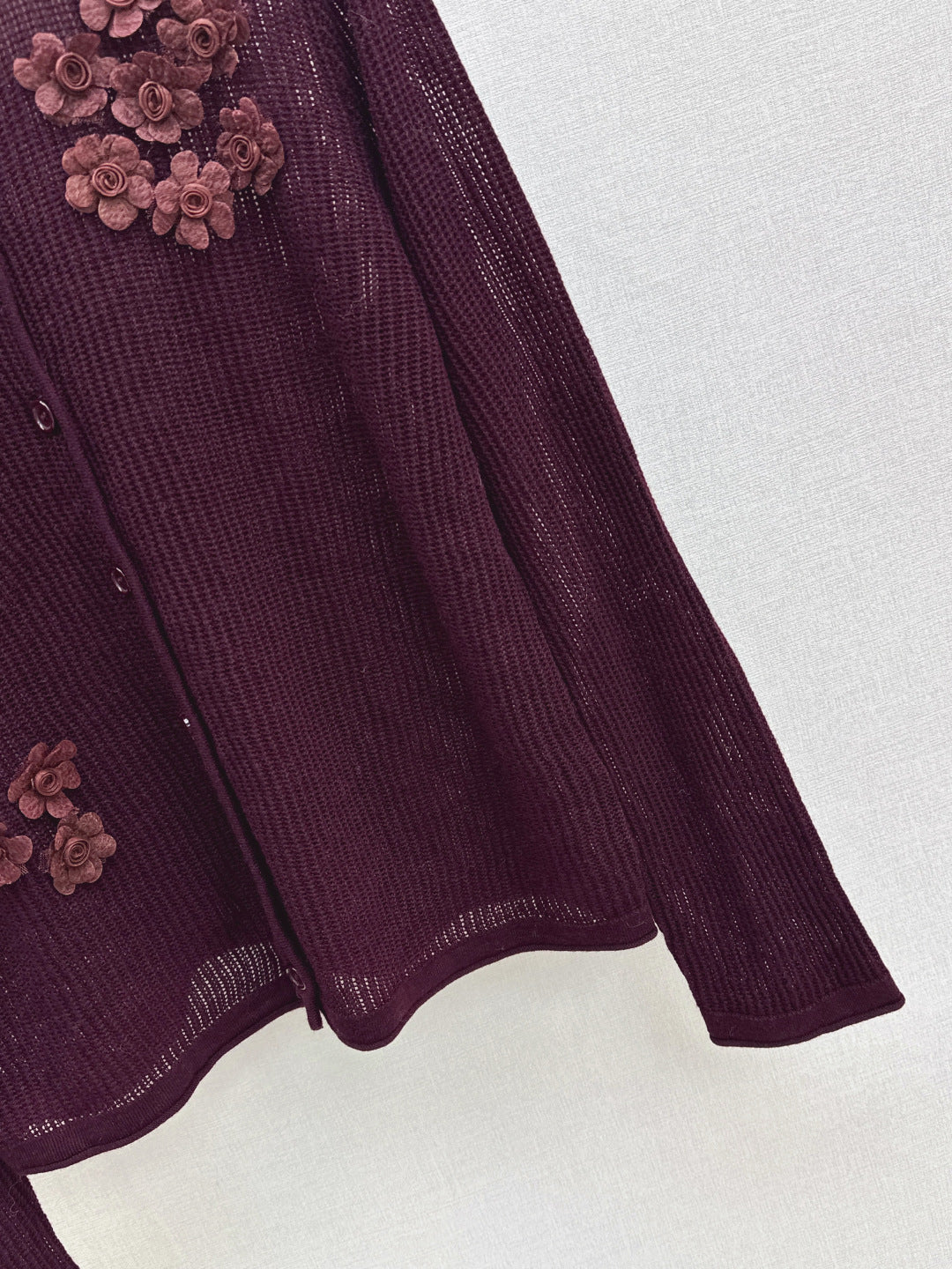 Chan NEW floral embellished cardigan