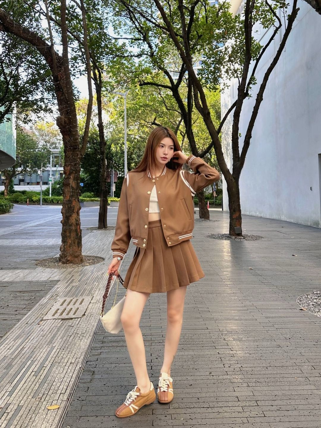 Saint NEW jacket + pleated skirt