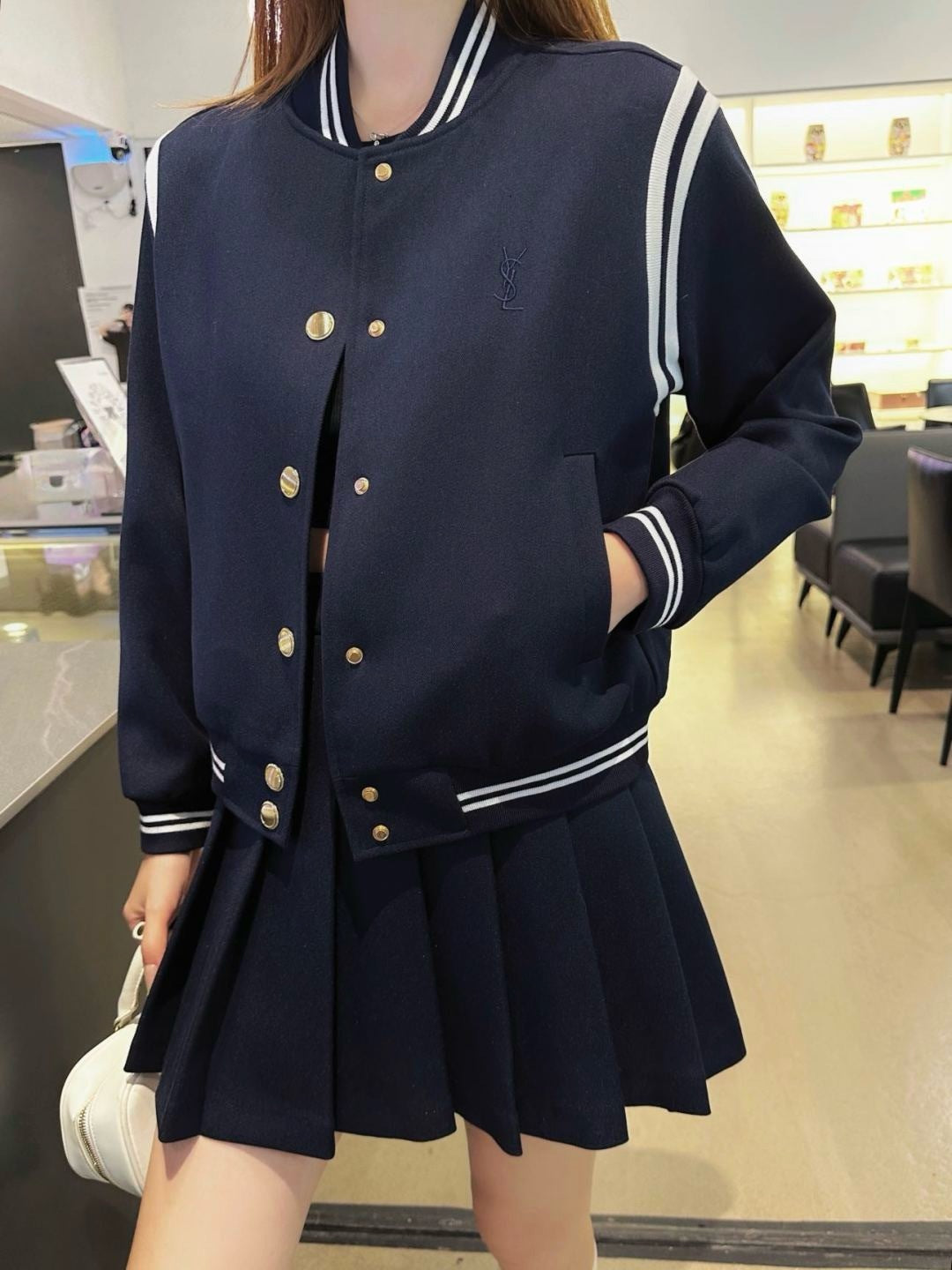Saint NEW jacket + pleated skirt