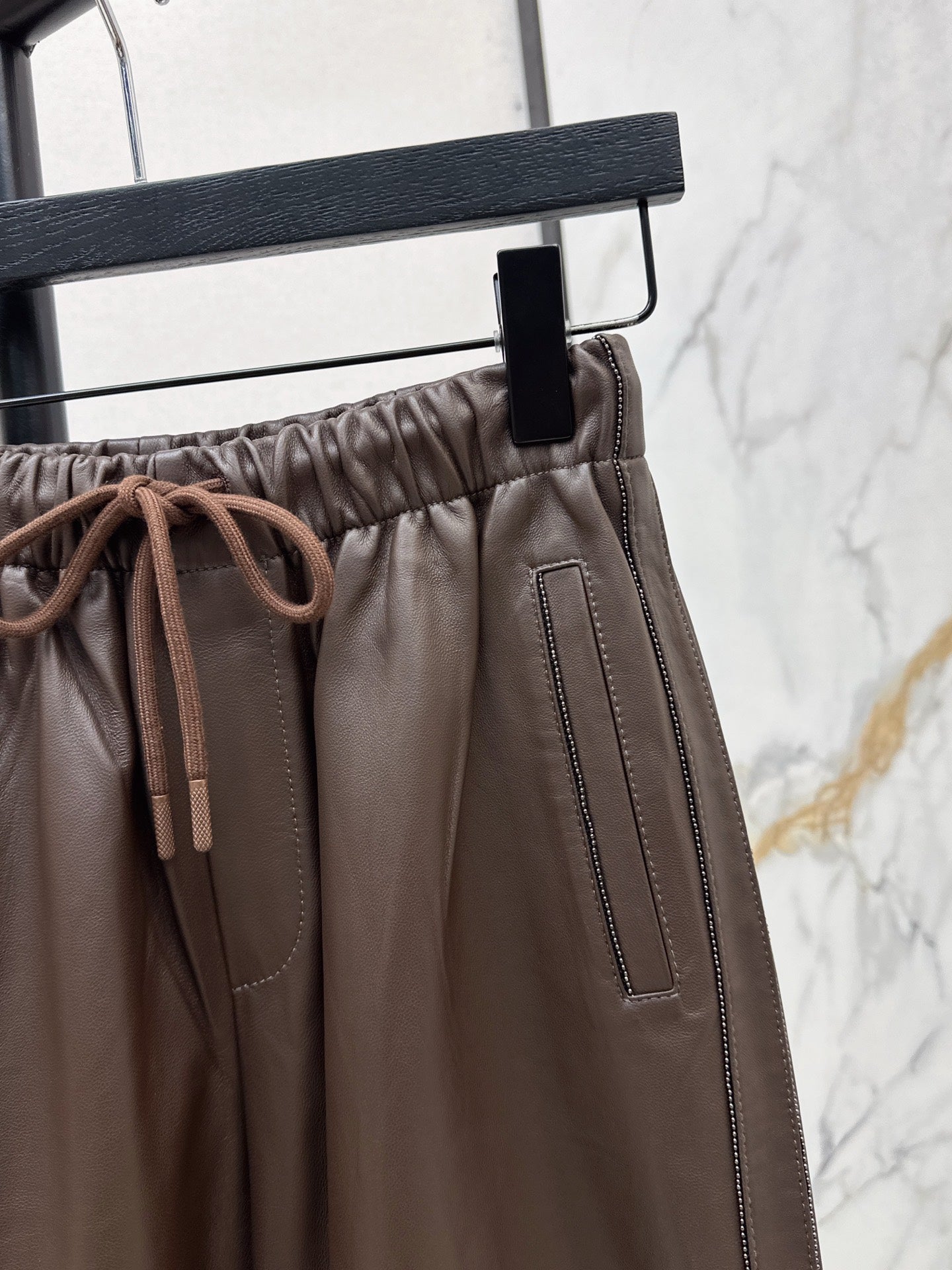 Brun NEW leather pants