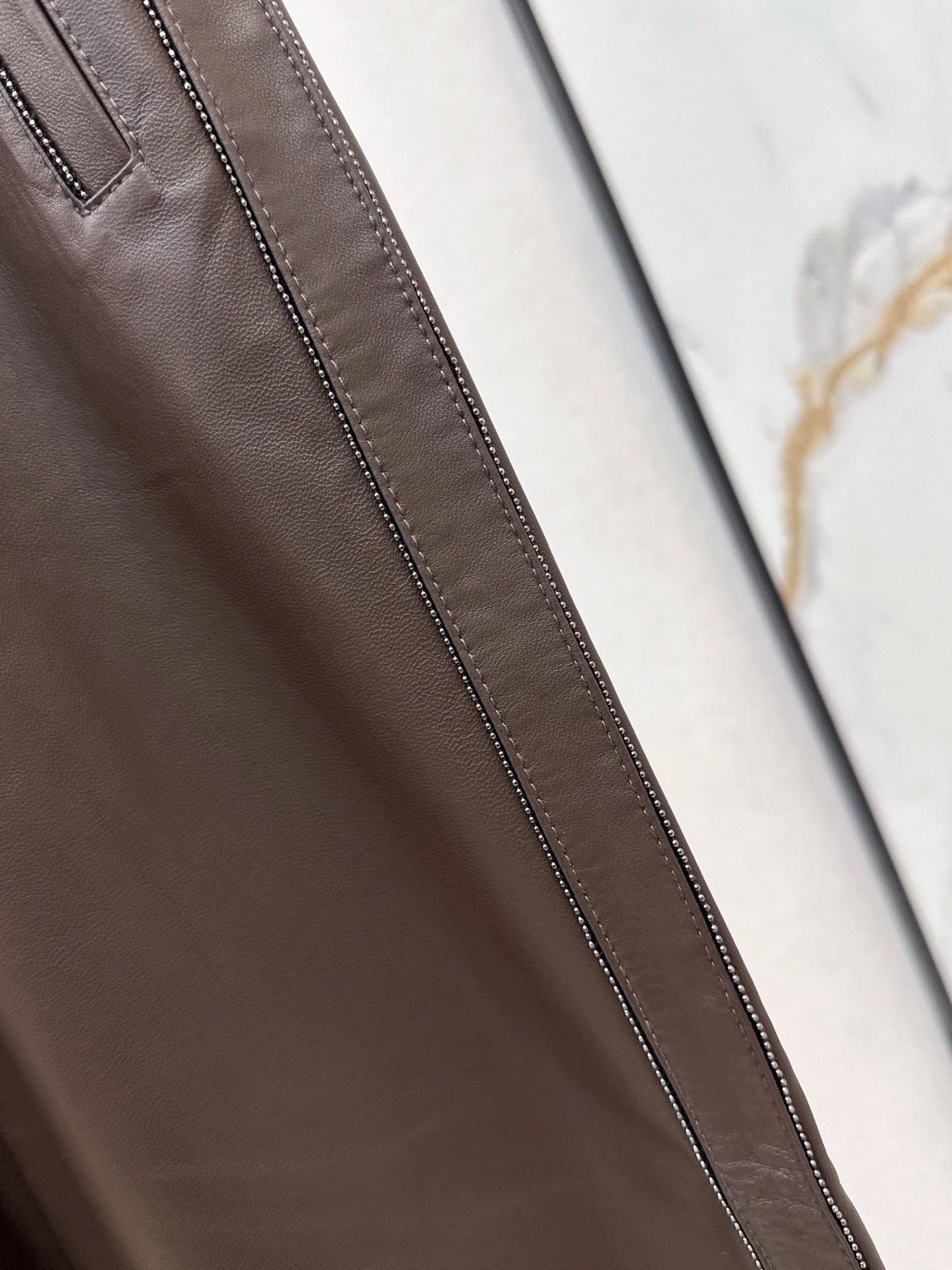 Brun NEW leather pants
