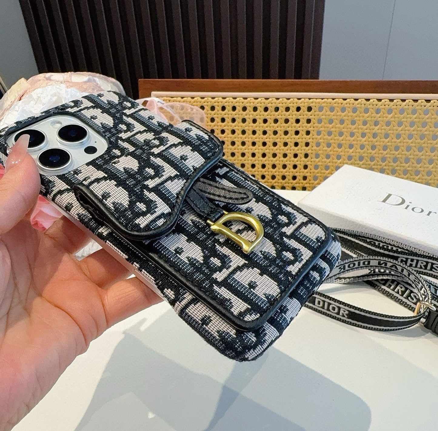 CD Saddle bag card slot phone case