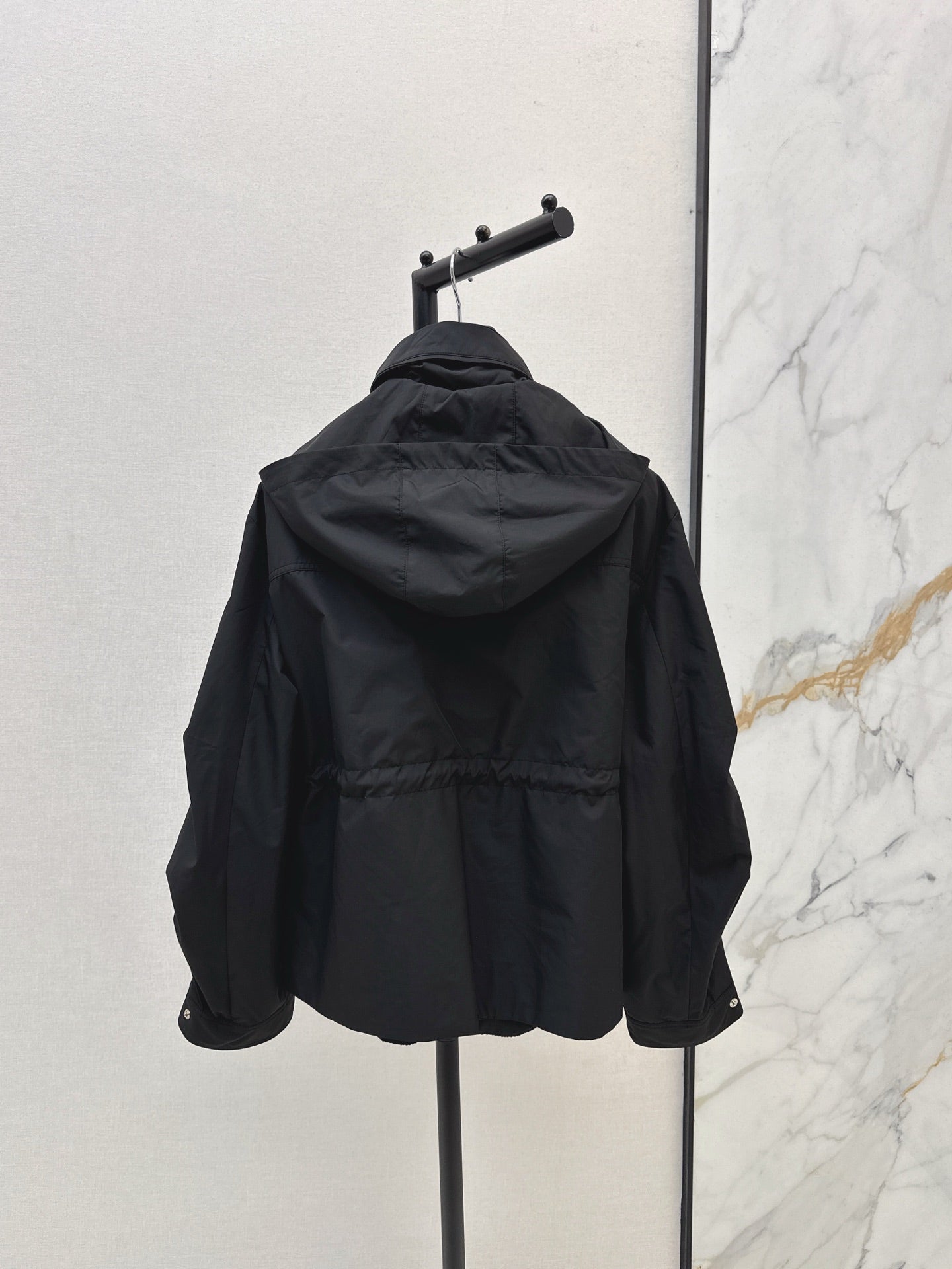 Monc NEW waisted hooded jacket