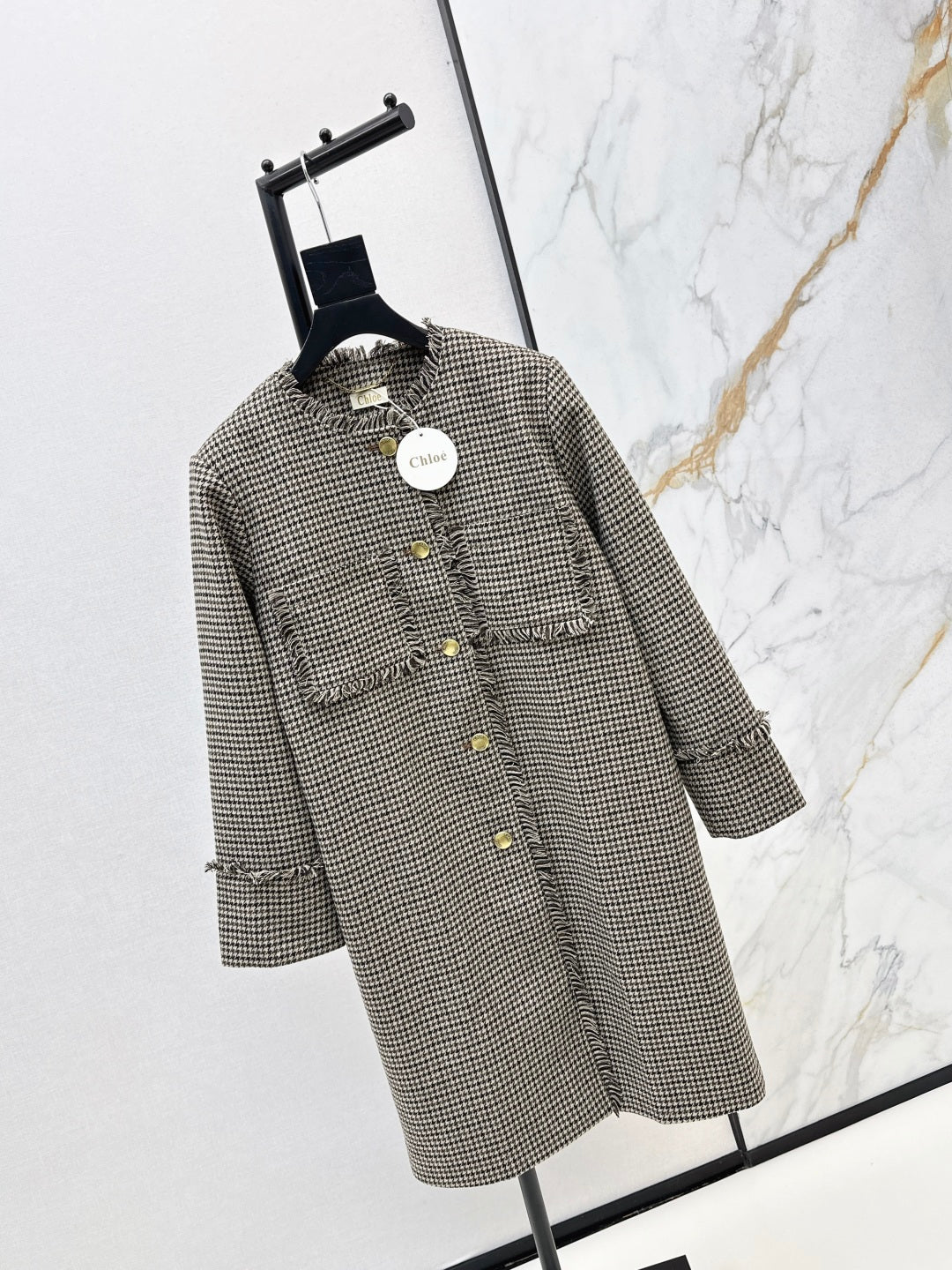 Cho1 NEW Houndstooth overcoats