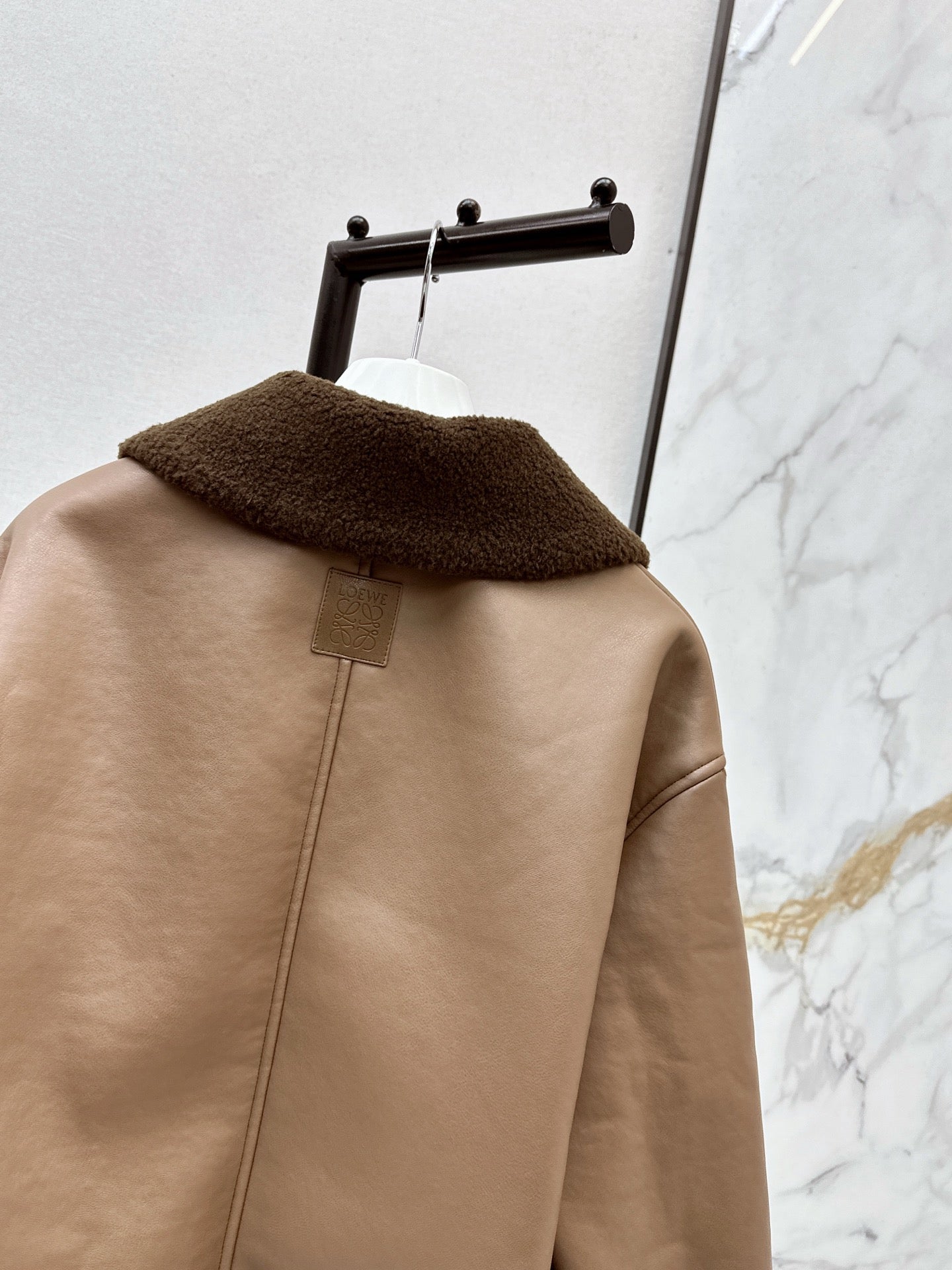 Loe NEW lamb fleece biker