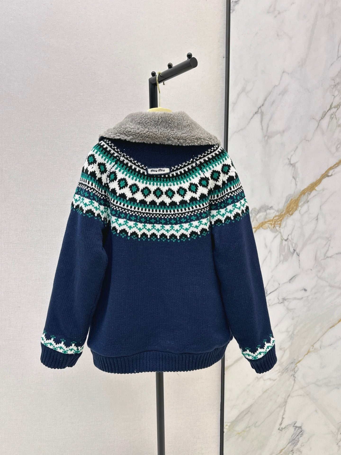 Miu NEW fair Isle cardigan