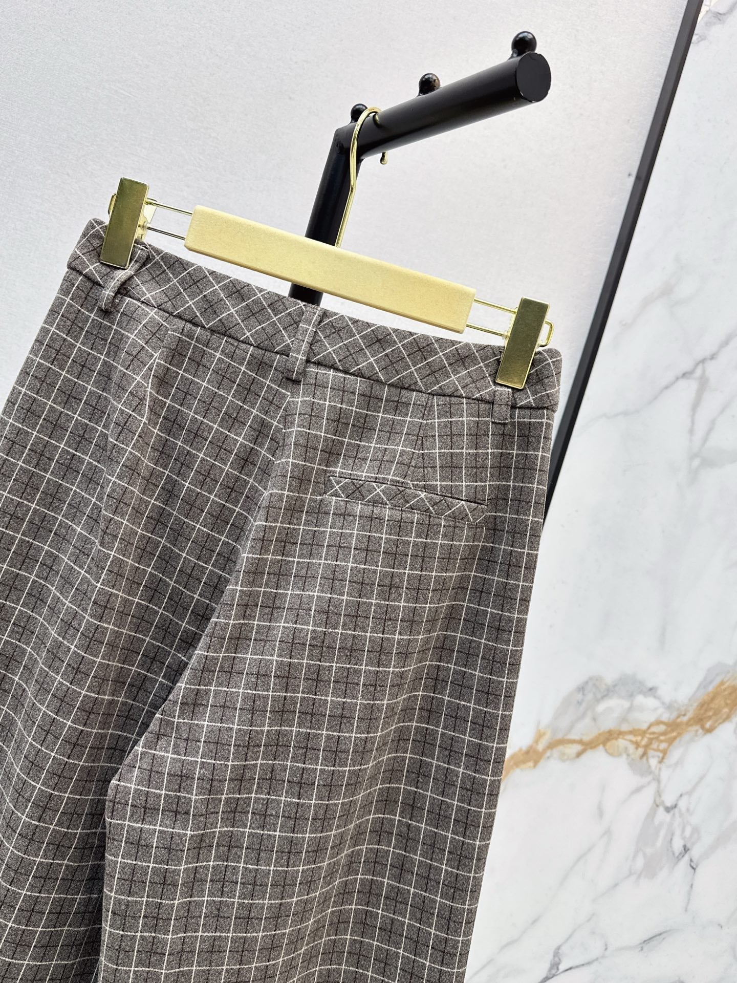 Miu NEW Retro plaid pants