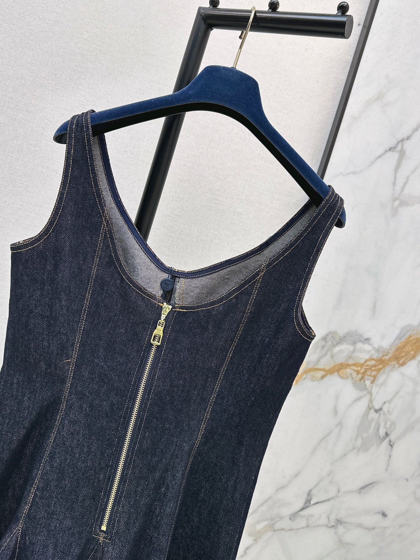 Louis NEW denim slip dress