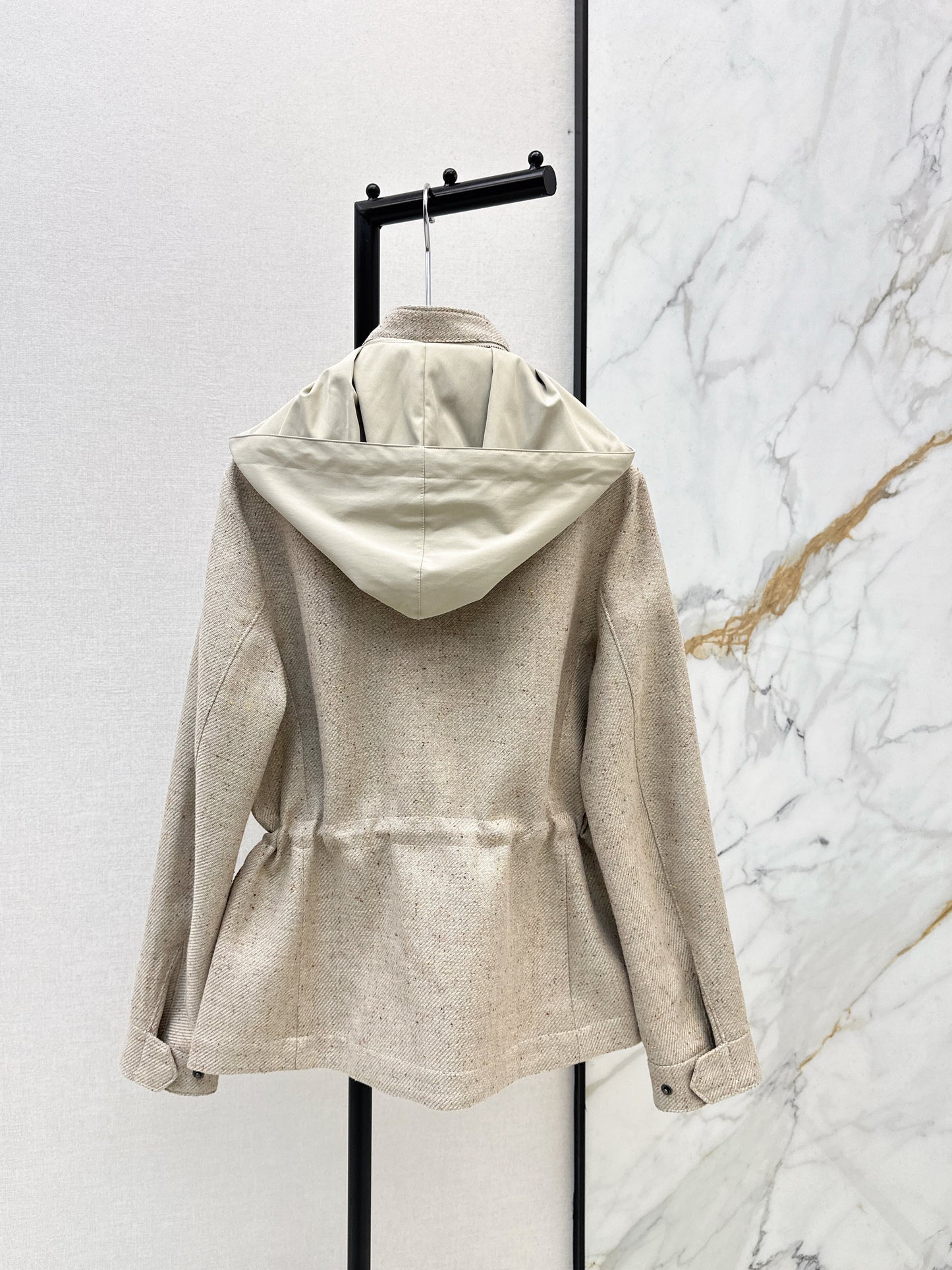 Loro NEW hooded drawstring waist jacket