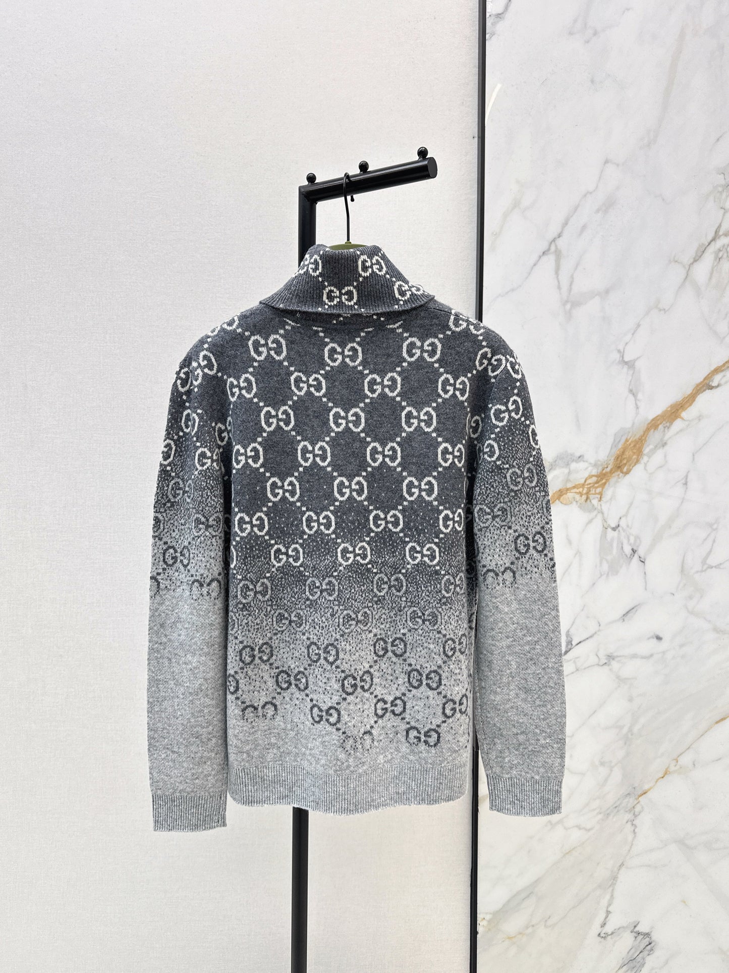 Guc NEW high neck gradient pullover sweater