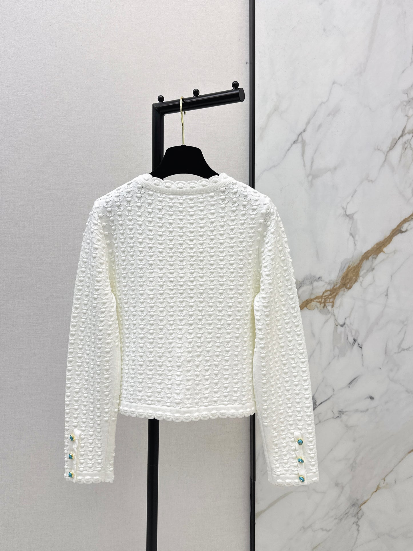 Chan NEW 3d texture knitted cardigan