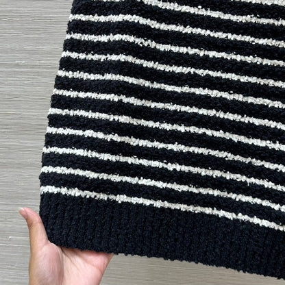 25ss spring and summer new striped knitted vest