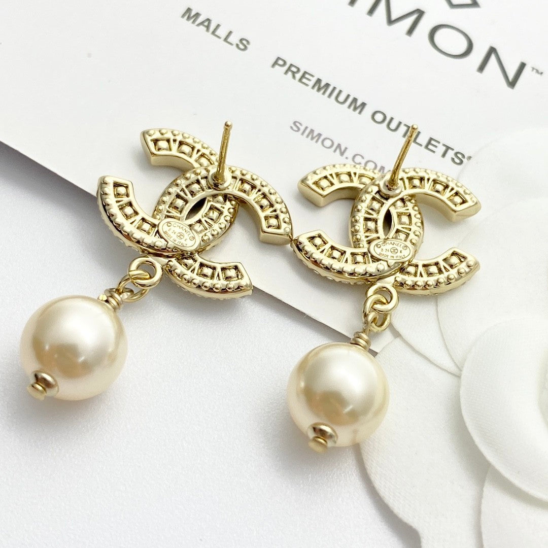 Pearl Gypsophila Earrings