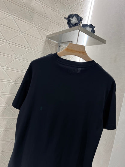 Chain round neck simple fashion T-shirt