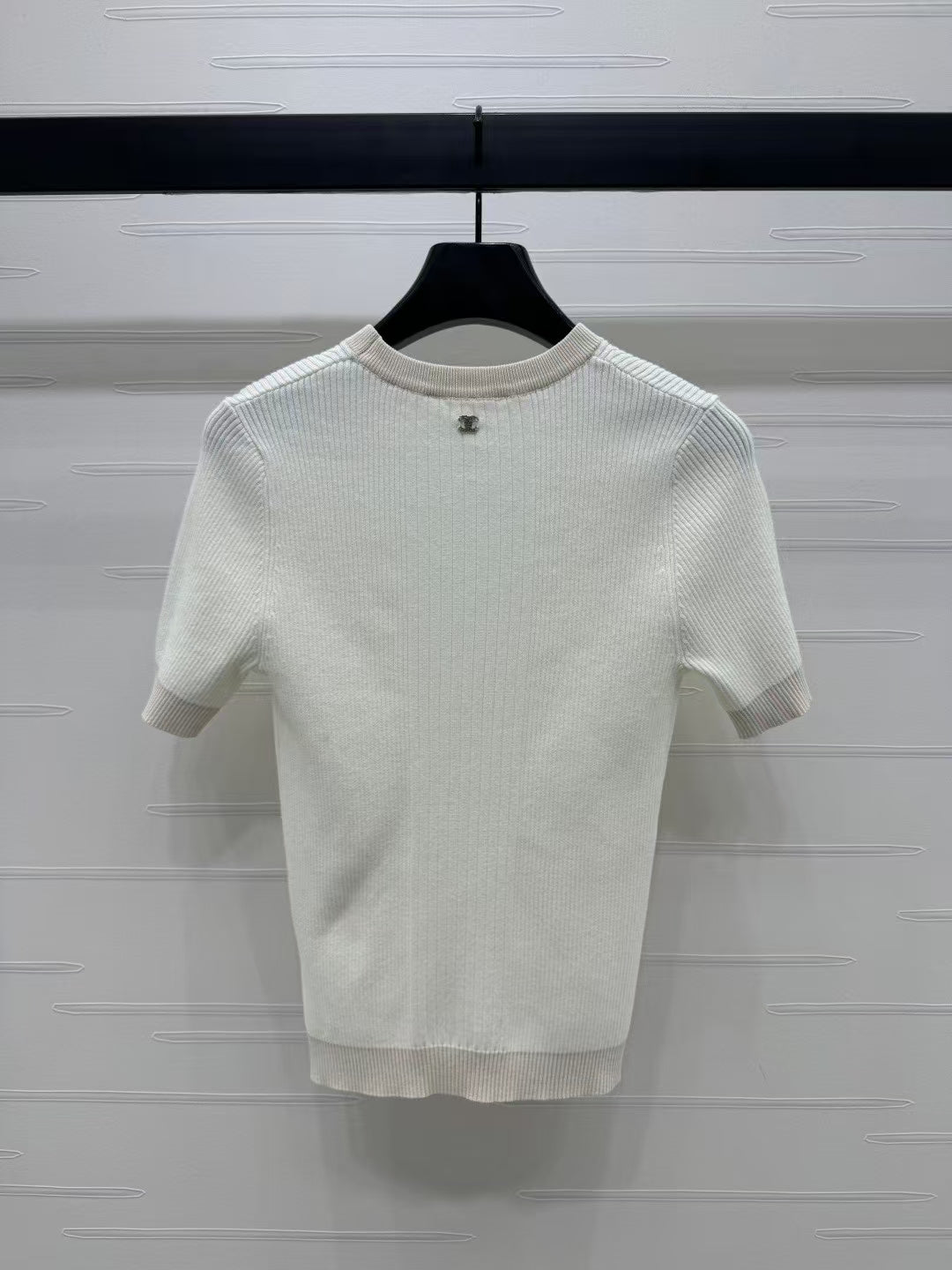 Crochet knitted crew neck short sleeves