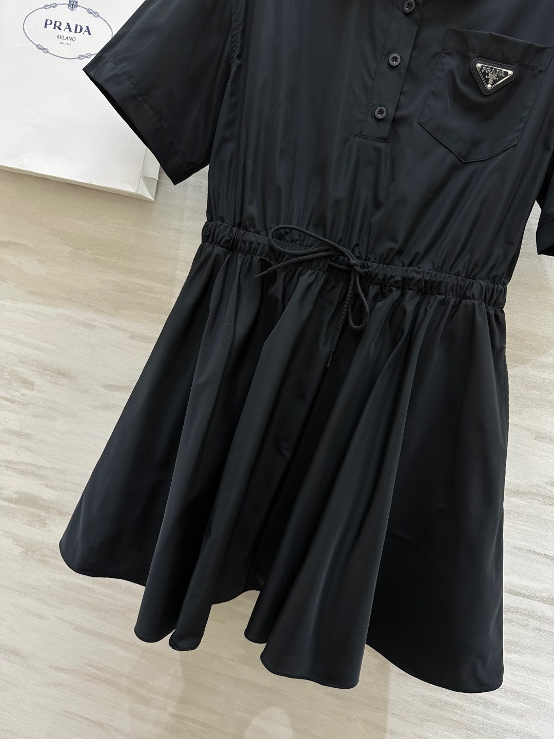 New arrival short sleeve lapel dress