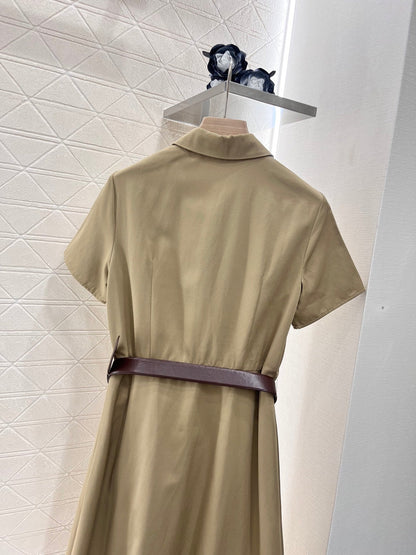 25ss new casual belt work dress