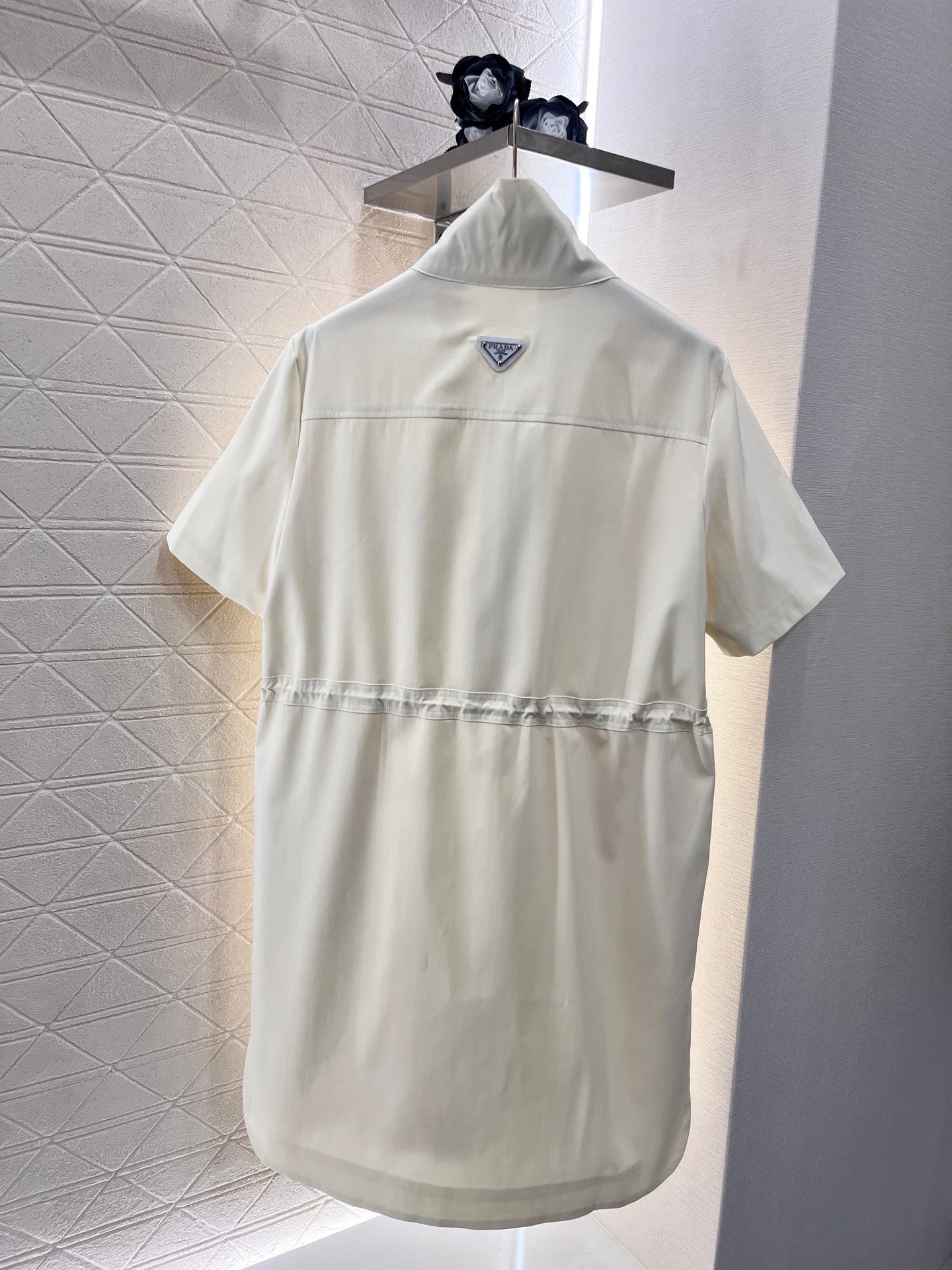 25ss new casual drawstring work dress