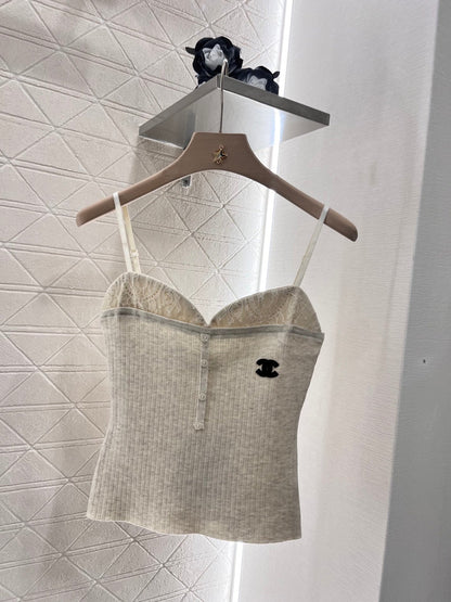 25ss new sexy knitted camisole