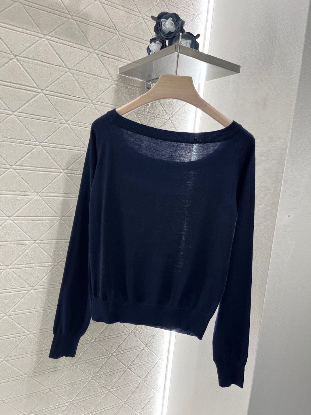 25ss new fashion knitted long-sleeved top