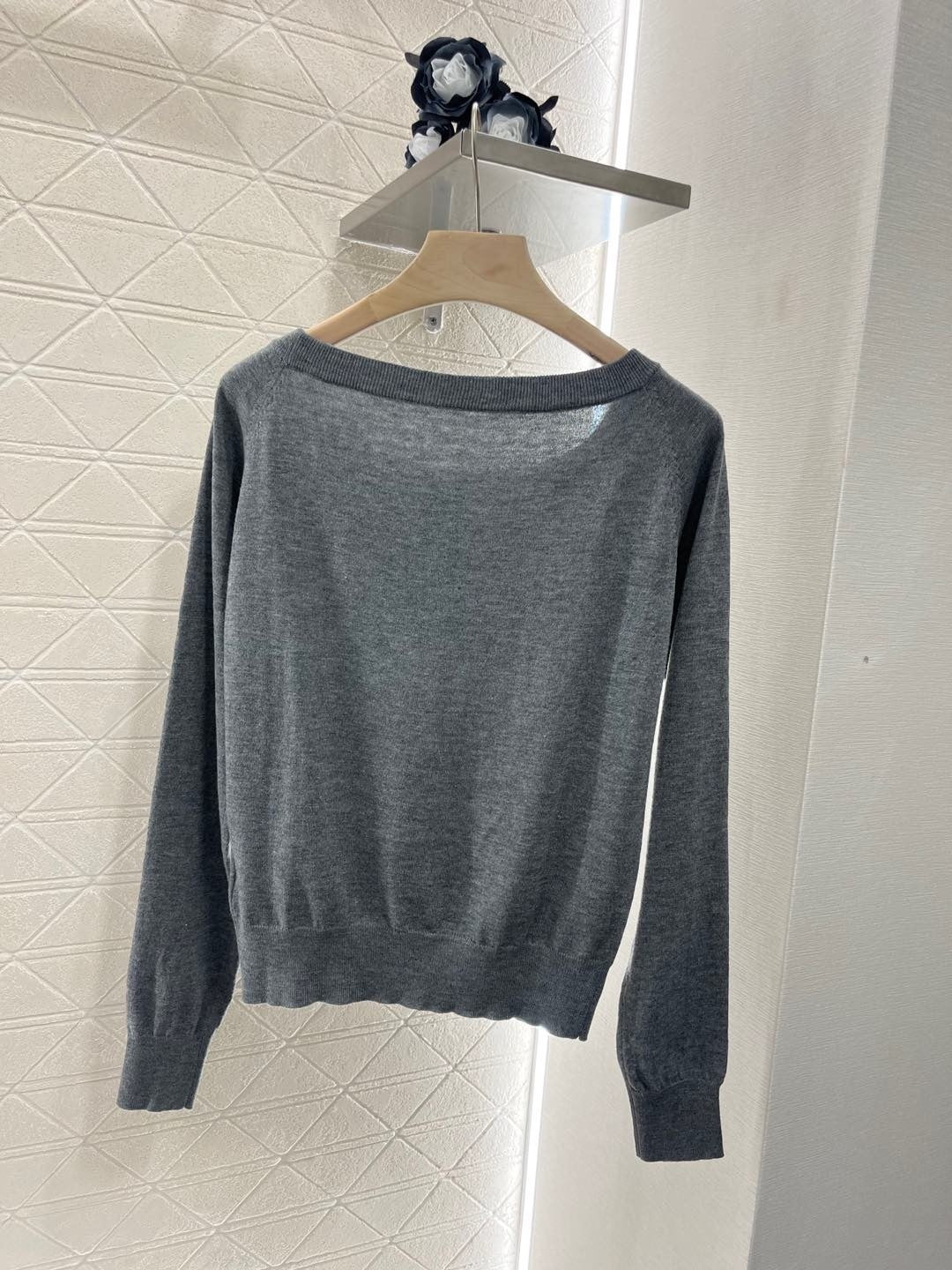 25ss new fashion knitted long-sleeved top