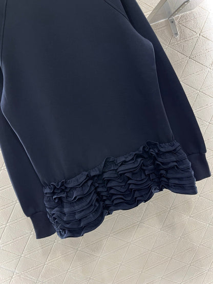 25ss new fashion lapel V button long sleeve top