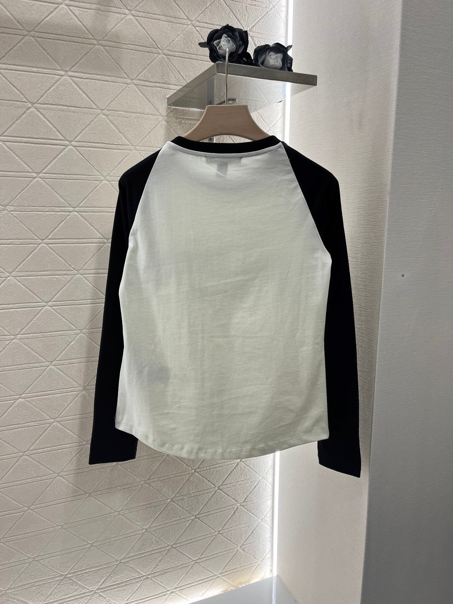 25ss new fashion simple long-sleeved top