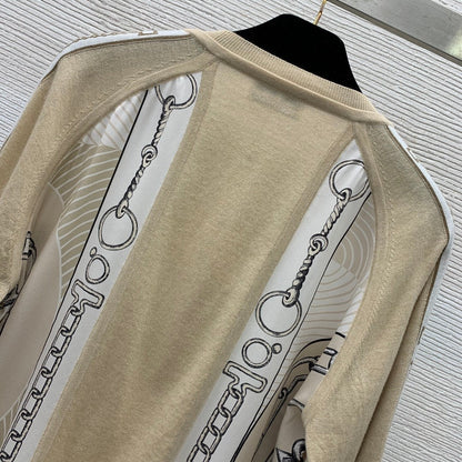 New Fashion Silk Wool Tencel Long Sleeve Top