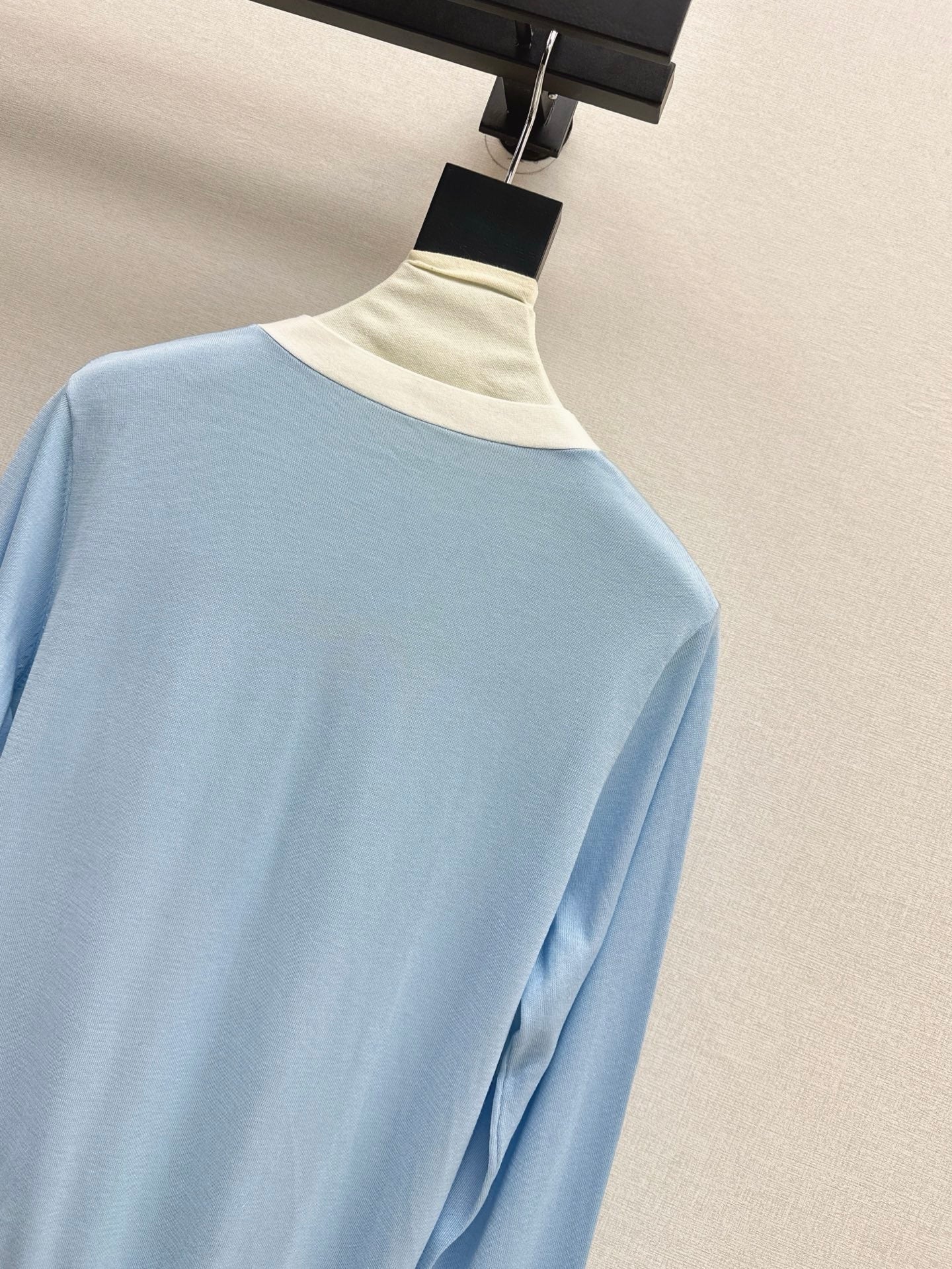 New fashion noble wool tencel long-sleeved top