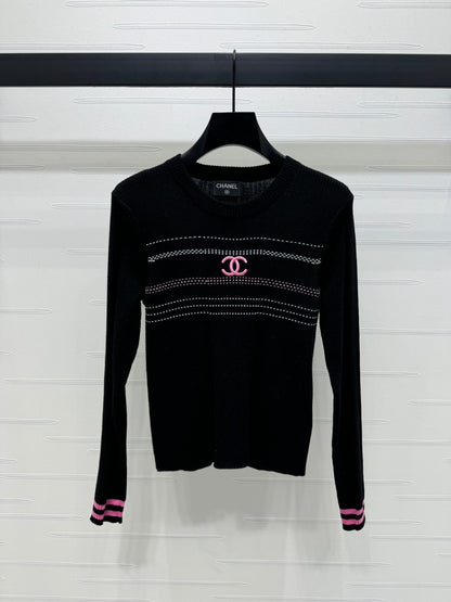 New Fashion Wool Knitted Long Sleeve Top