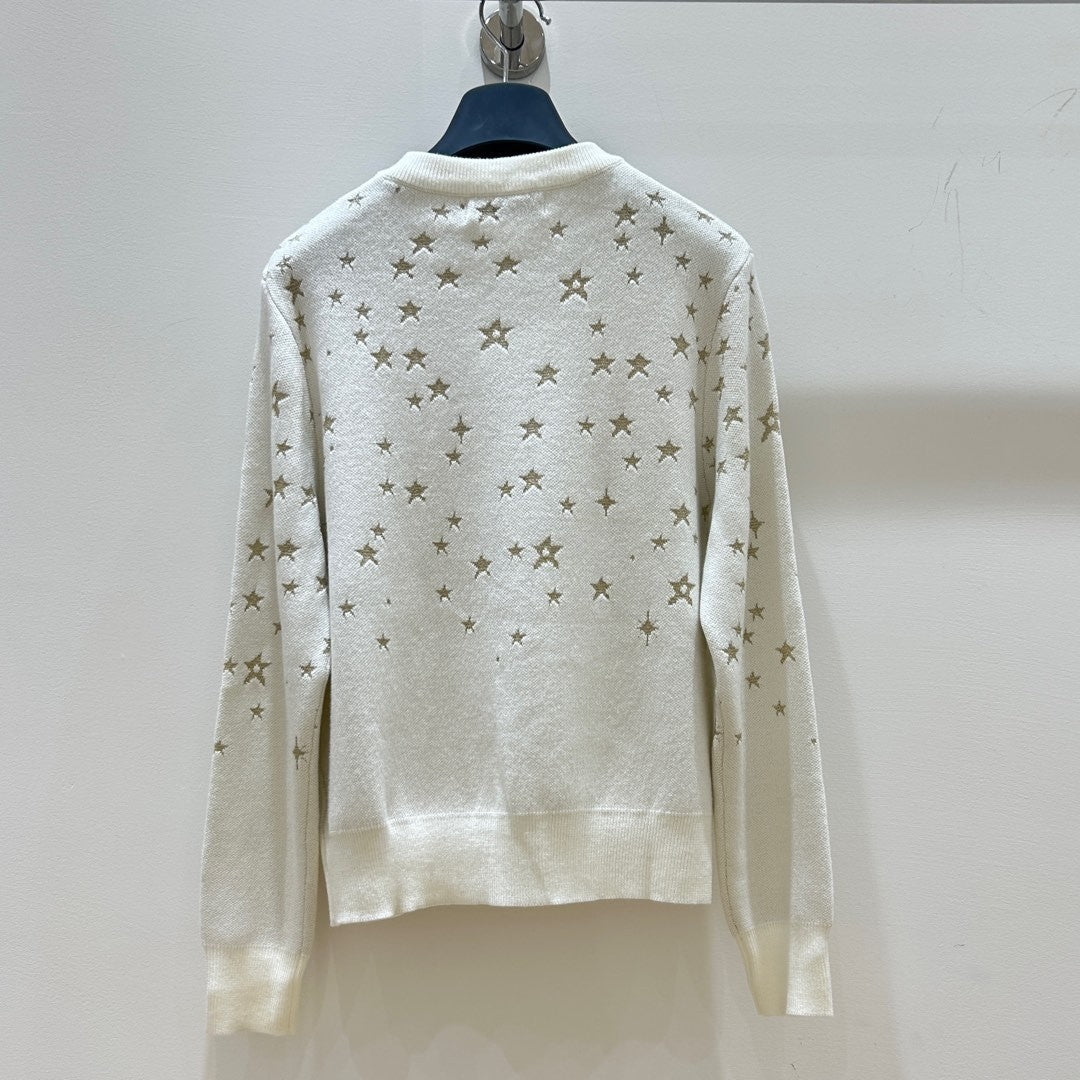 New fashion gold stamping letter long sleeve top