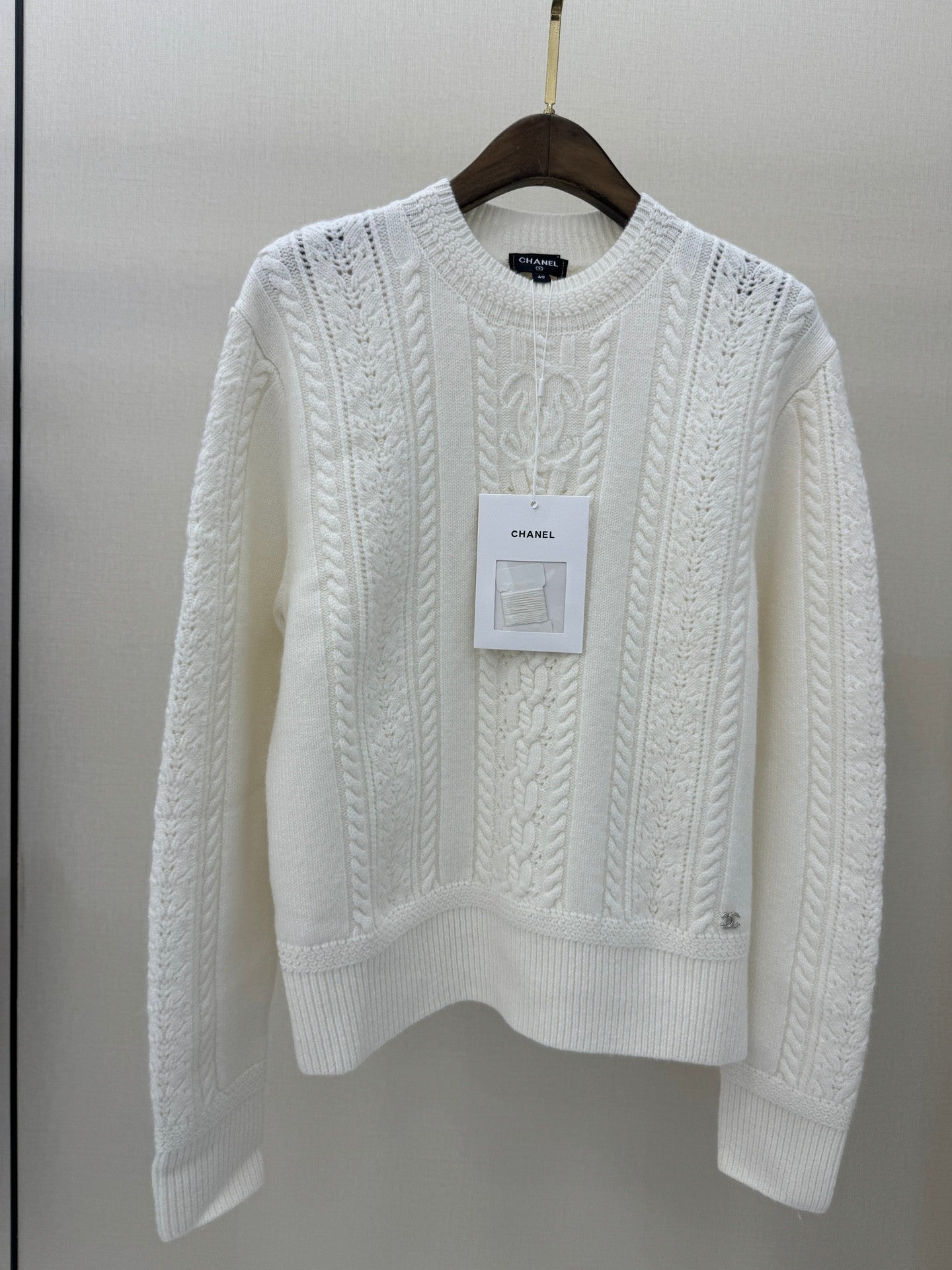 24ss high-end knitted long-sleeved top