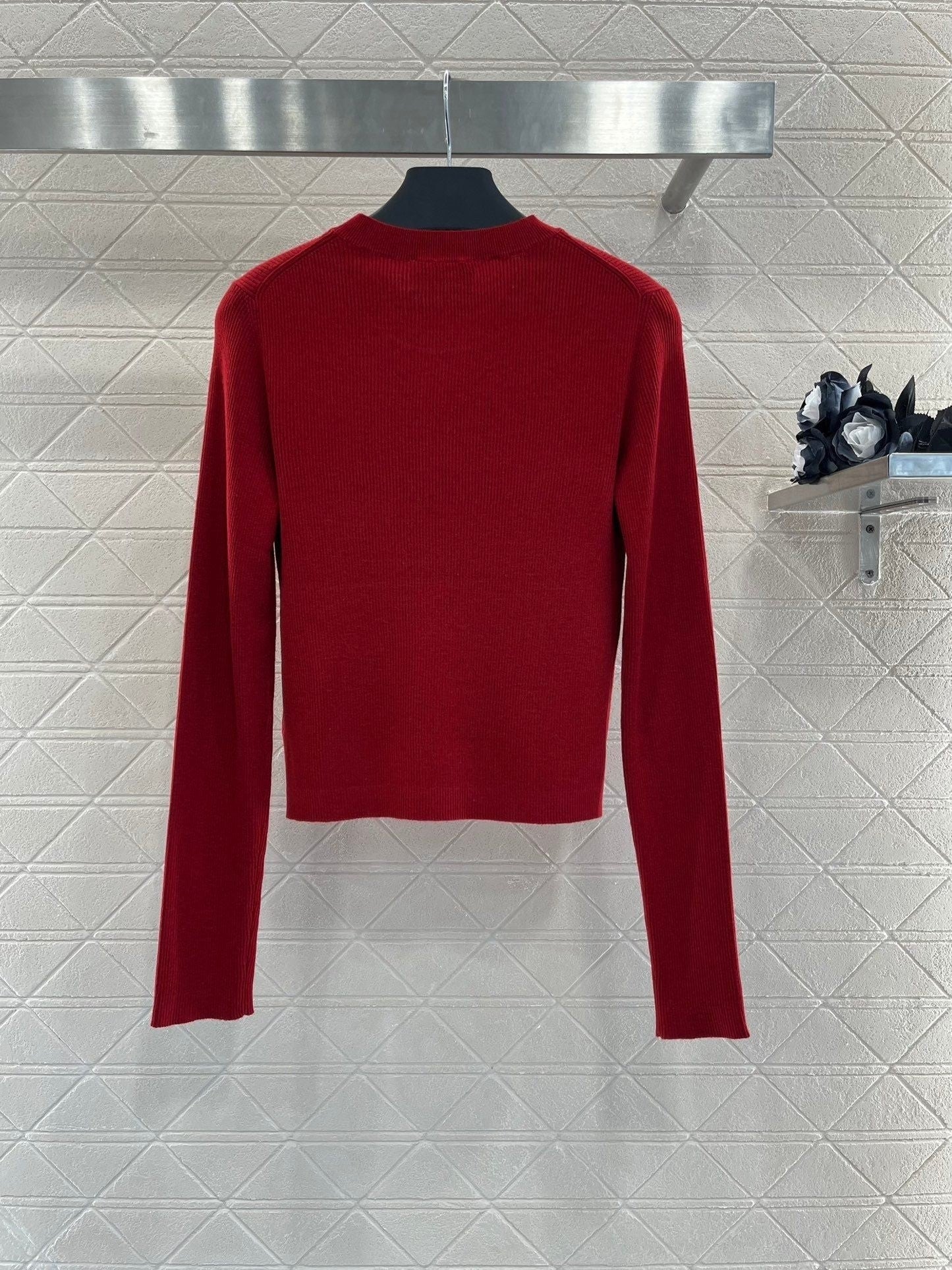 New arrival temperament knitted long-sleeved top