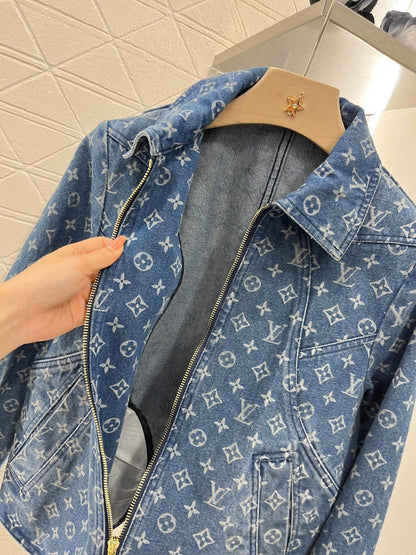 25ss early spring new print denim jacket