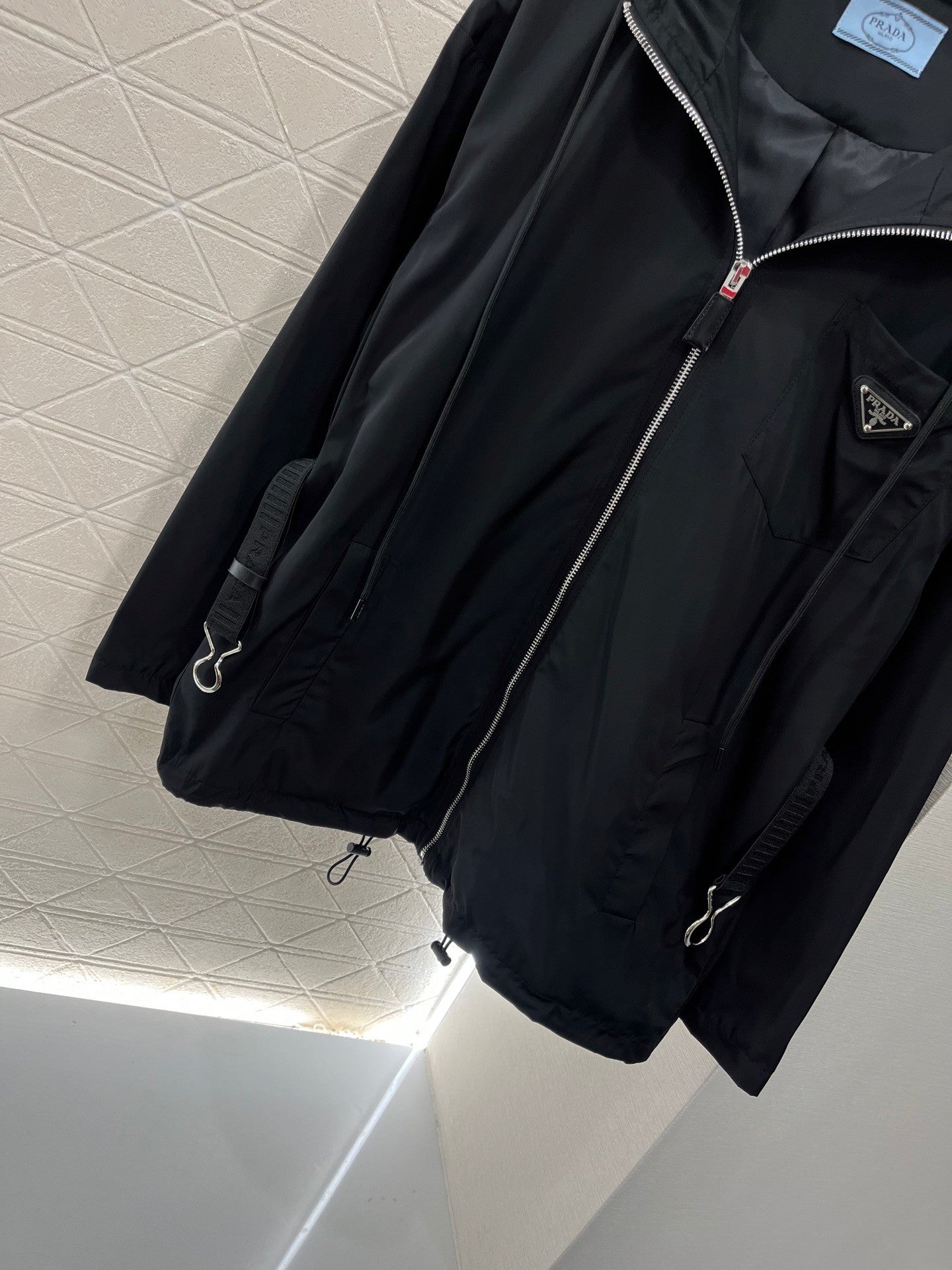 25ss new hooded belt jacket