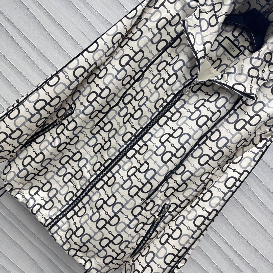 25ss new printed hooded jacket