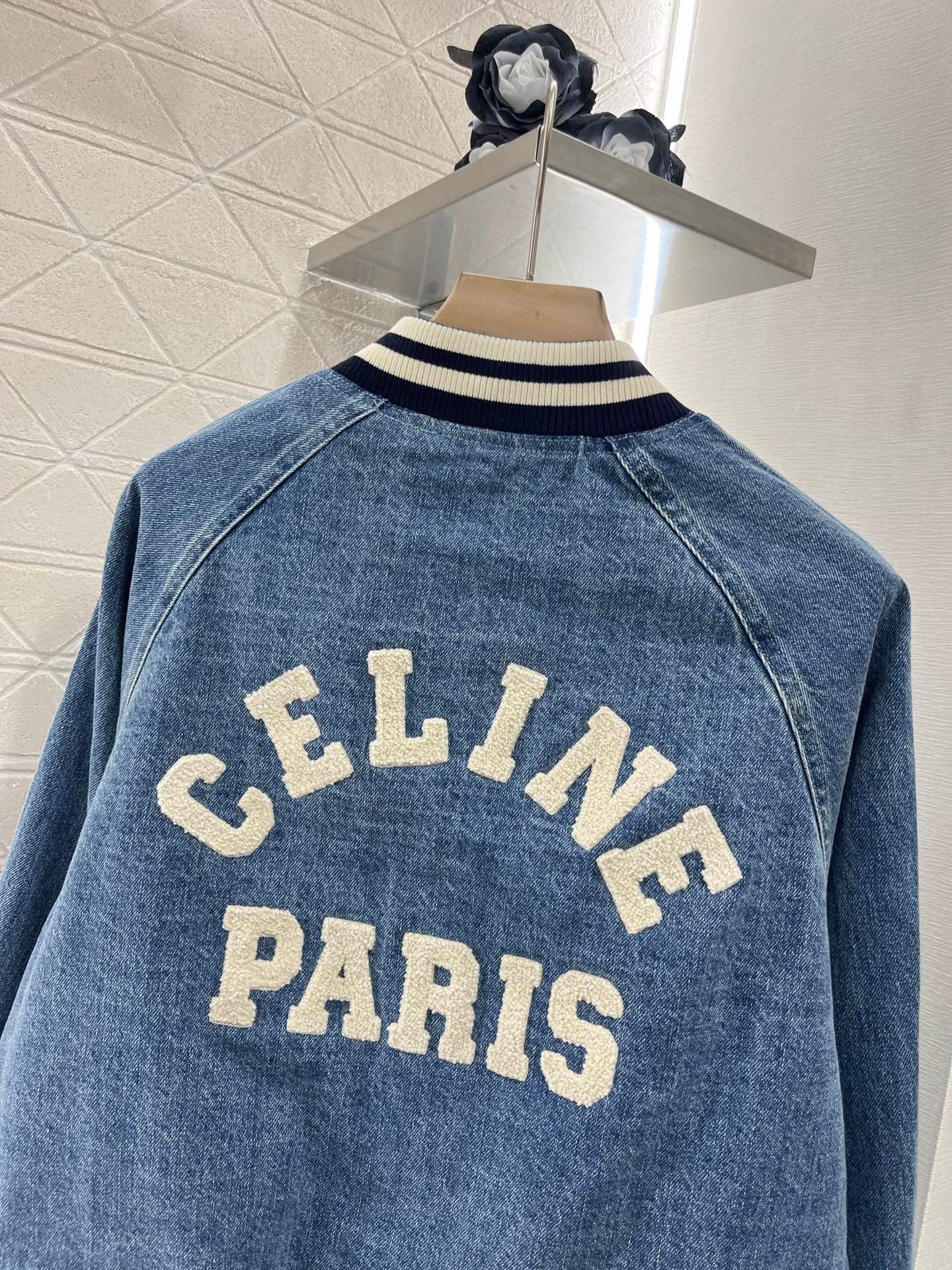 25ss new fashion denim baseball jacket