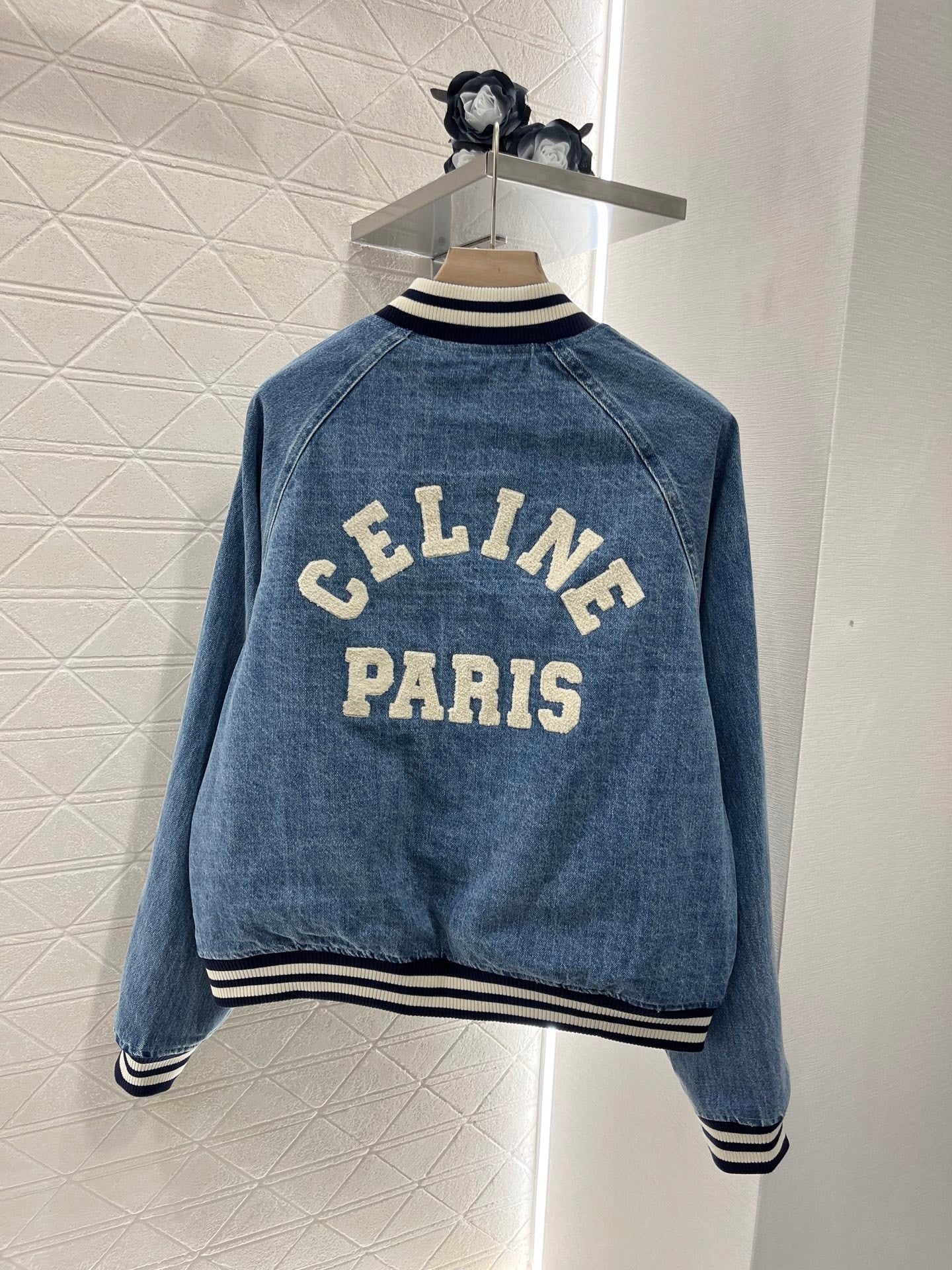 25ss new fashion denim baseball jacket