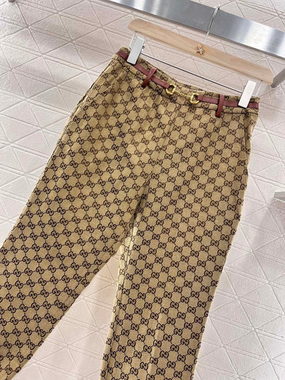 25ss new fashion jacquard women's straight pants