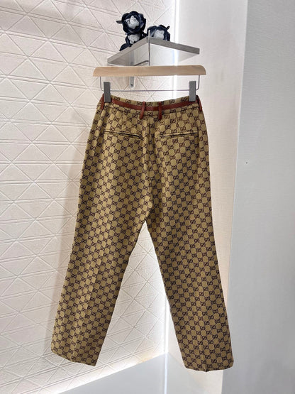 25ss new fashion jacquard women's straight pants