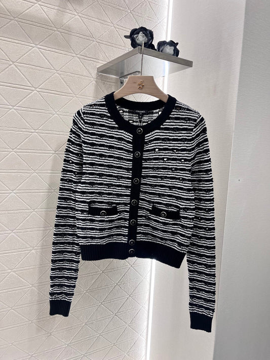 25ss new fashion cotton yarn material knitted cardigan