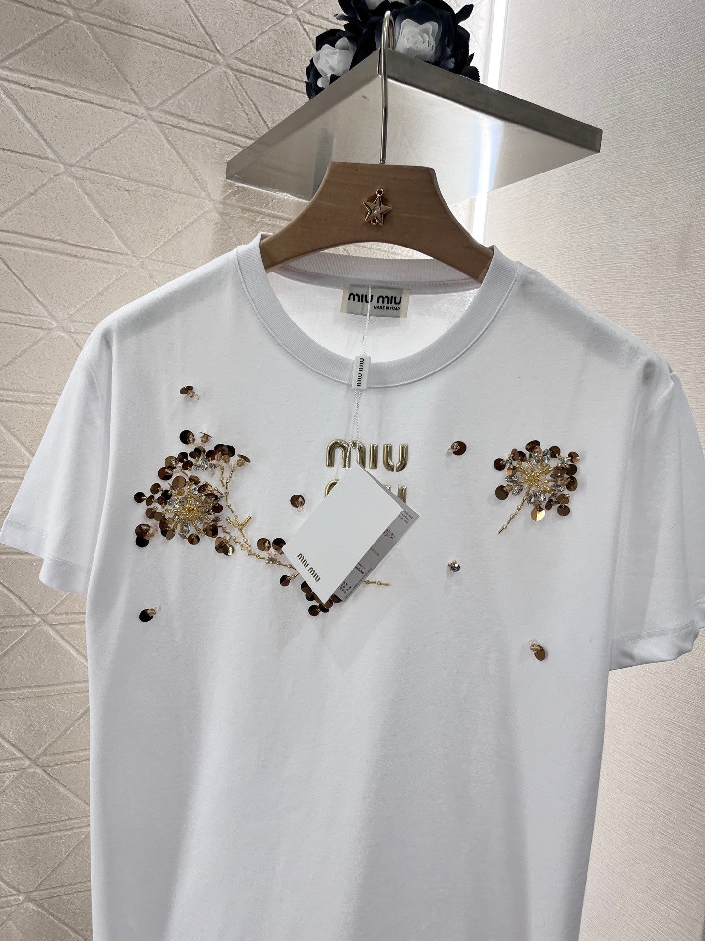 25ss new twill cotton material breathable, comfortable and fashionable women's T-shirt